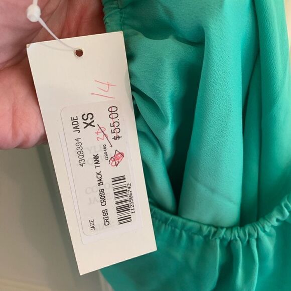 Jade Melody Tam Criss Cross Back Tank size XS - Picture 3 of 7